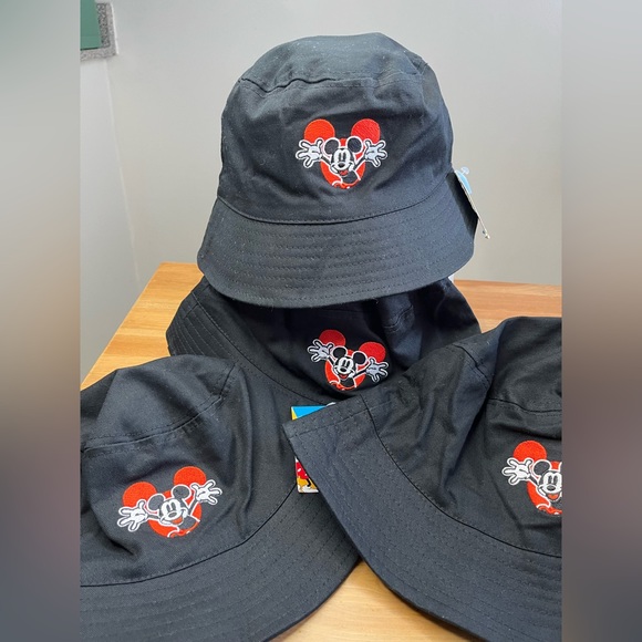 Mickey Accessories - Black Mickey Mouse Bucket Hat one-size, one piece.